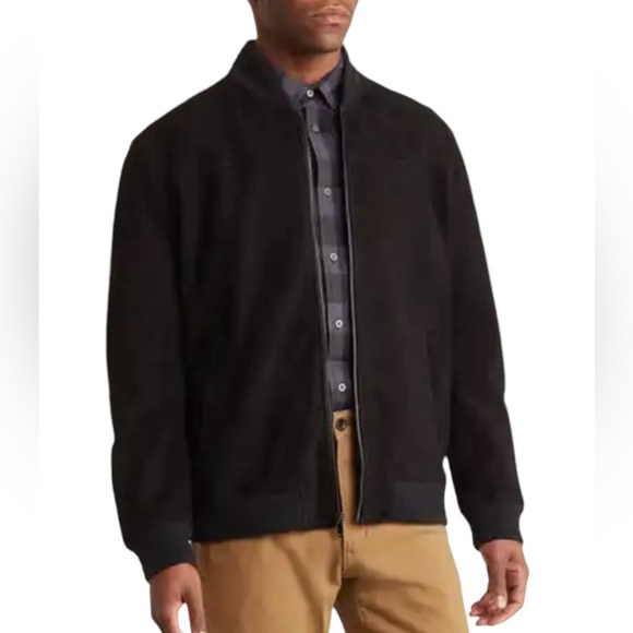 MISSANI LE COLLEZIONI Black Leather Reversible, Suede Jacket Zip Large - Picture 11 of 13